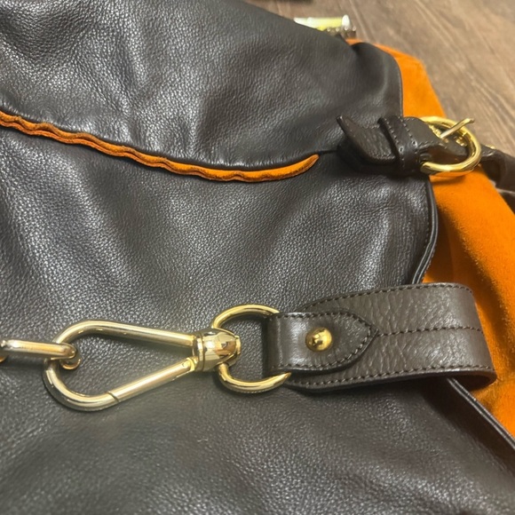 Alberta Di Canio Brown and Orange large bag in very very good condition - Picture 3 of 15